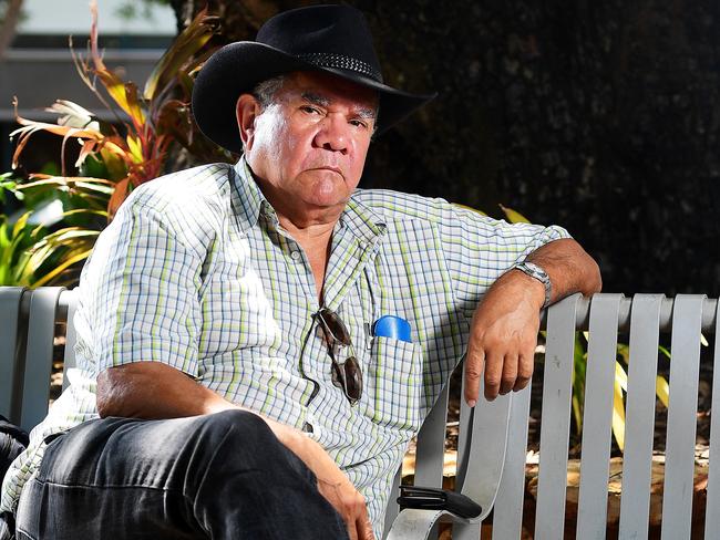 Michael James "Mick" Dodson AM, poses for a photo in Darwin, NT following the recent announcement that he has been appointed the NT Treaty Commisioner.Picture: Justin Kennedy