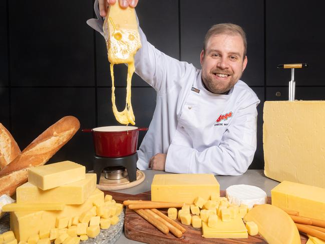 Bega posts strong sales in its cheese and dairy and drinks division. Pictured is cheese master Dave Mellor. Picture: Jason Edwards