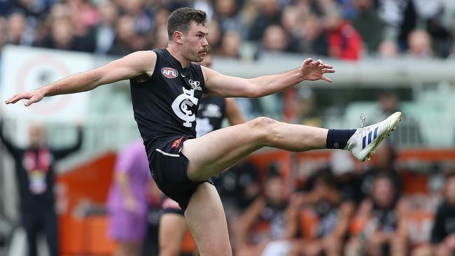 Mitch McGovern needs to lift to help Carlton’s rise up the ladder. Picture: Michael Klein.