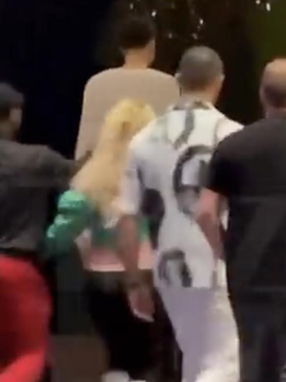 Britney raced to catch up with the NBA star …