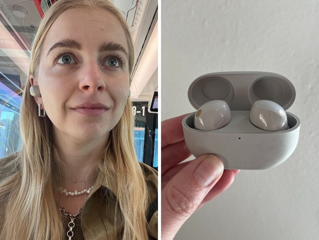 We put these Sony earbuds to the test. Picture: Hannah Paine.