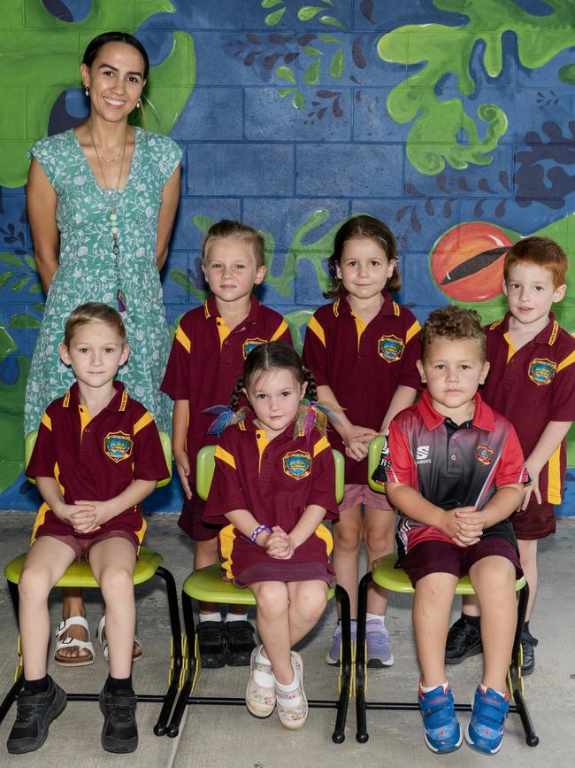 Finch Hatton State School Prep Back Row: Miss Denby Harding, Zac, Brooky, Jimmy Front Row: Hunter, Stevie, Phoenix Picture: Michaela Harlow