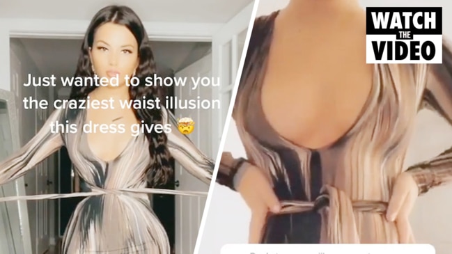 Woman’s ‘optical illusion dress’ stuns internet