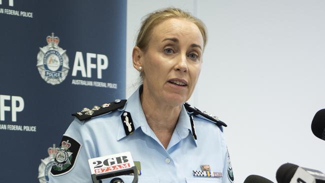 Commander Kate Ferry at The Australian Federal Police headquarters. Picture: NewsWire / Monique Harmer