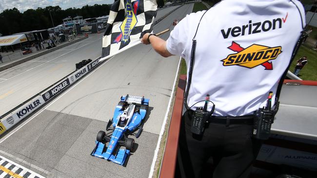 Scott Dixon wins IndyCar Road America. Pic: IndyCar.