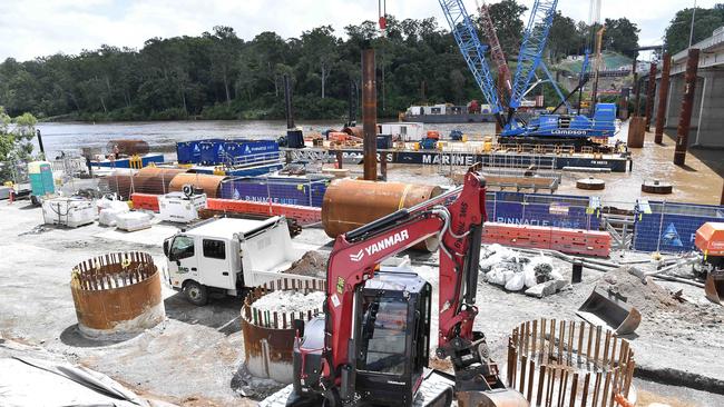 A file photo of the Centenary Bridge site at Jindalee. Picture: Patrick Woods