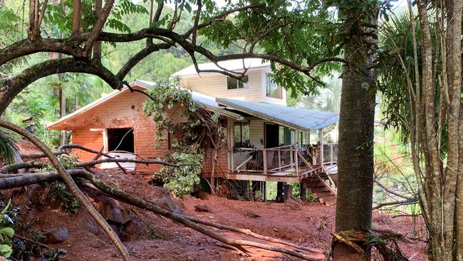 A tree caused damage to a resident’s home.