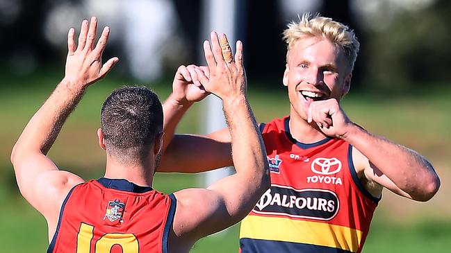 Billy Frampton starred in defence for the Crows in the SANFL. Picture: Mark Brake