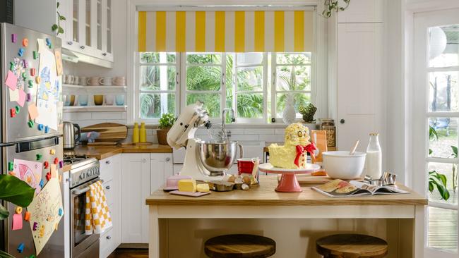 A family will have the chance to book a once-off, two night stay in the Bluey house with a range of exclusive experiences including decorating the Heeler’s famous duck cake. Picture: Hannah Puechmarin