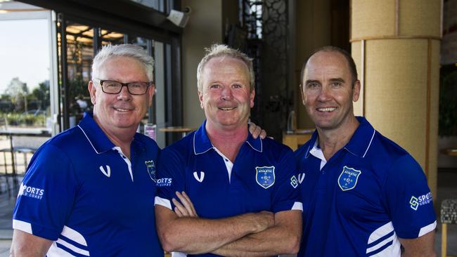 Danny Maher (centre) believes the region is ready for an A-League comeback. Photo from Football Queensland