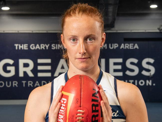 06-11-2023 AFLW Geelong Cats player Aishling Moloney. Picture Brad Fleet