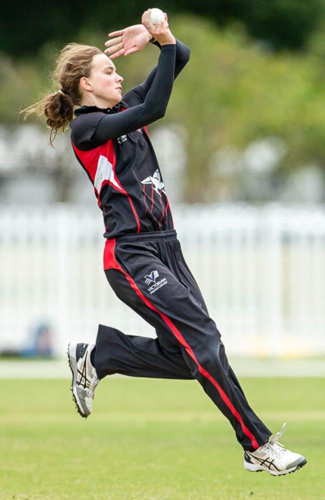 Makinley Blows in action for Essendon Maribyrnong Park. Picture: Arj Giese