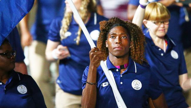 Semenya was flagbearer for South Africa at the opening ceremony.