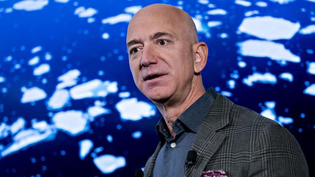 When Jeff Bezos (pictured) steps down, Andy Jassy may be better equipped to deal with issues as he is more outspoken, believe some experts. Picture: Andrew Harrer/Bloomberg