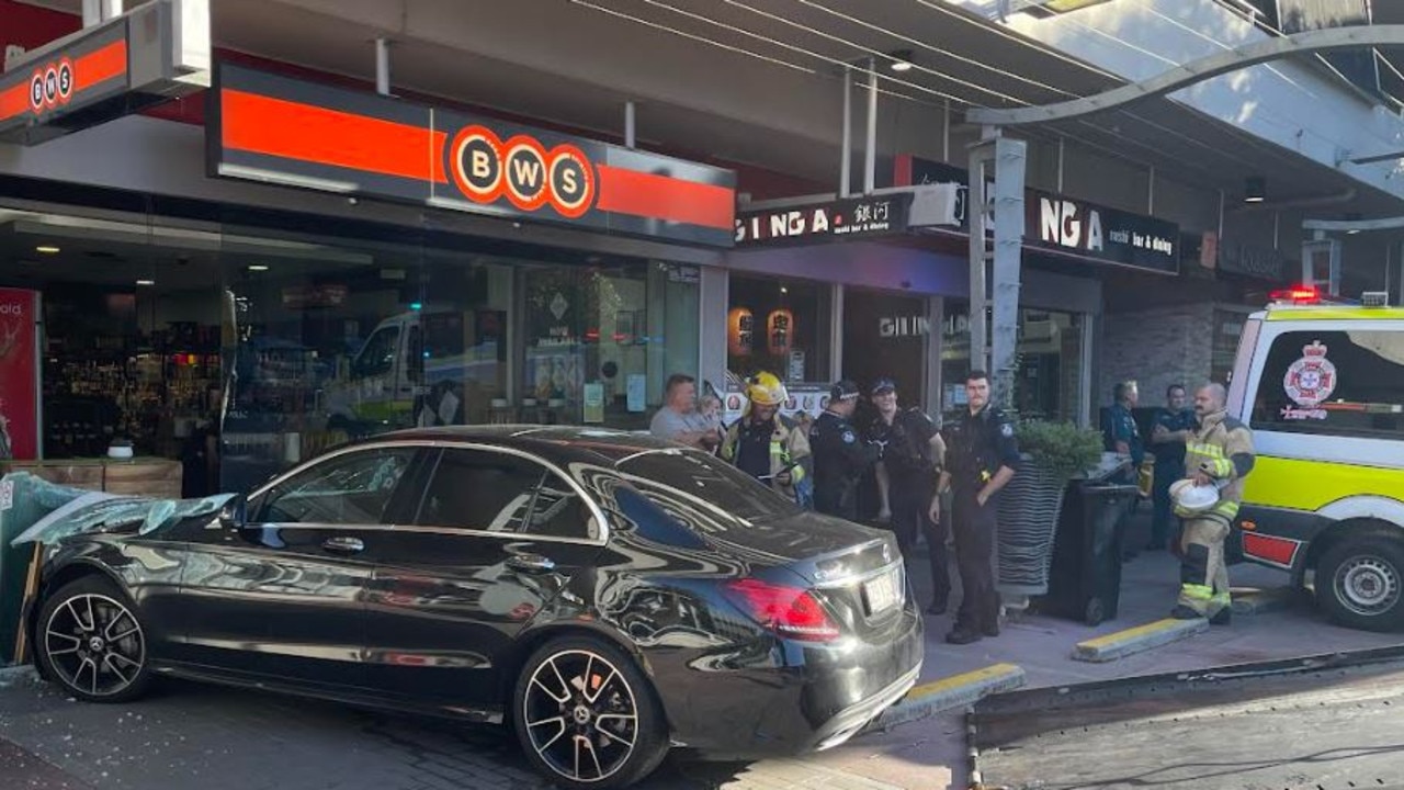 Emergency crews attend as car slams into front of Fortitude Valley ...