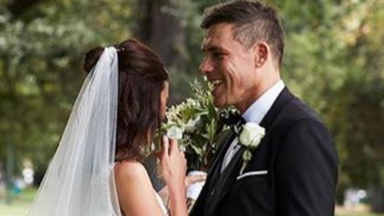 Matthew Richardson Wedding Tigers Veteran Marries Long Time Love Herald Sun