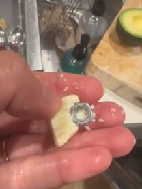 The Bondi mum claimed she found a nut in her premium cheese. Picture: TikTok/julia.sakr