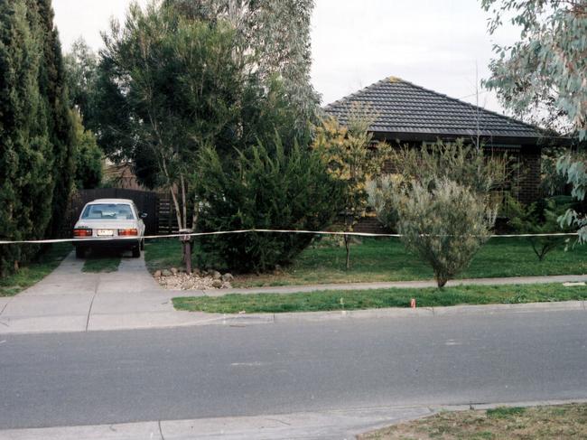 The Kelvin Drive home in Ferntree Gully where Margaret and Seana Tapp were murdered in 1984 in what is still an unsolved murder.