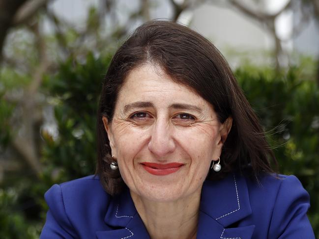 WEEKEND TELEGRAPHS - 17/10/20MUST NOT USE BEFORE CLEARING WITHH PIC EDITOR JEFF DARMANIN - NSW Premier Gladys Berejiklian pictred at Cammeray today talking to Annette Sharp for an exclusive Sunday Telegraph interview. Picture: Sam Ruttyn