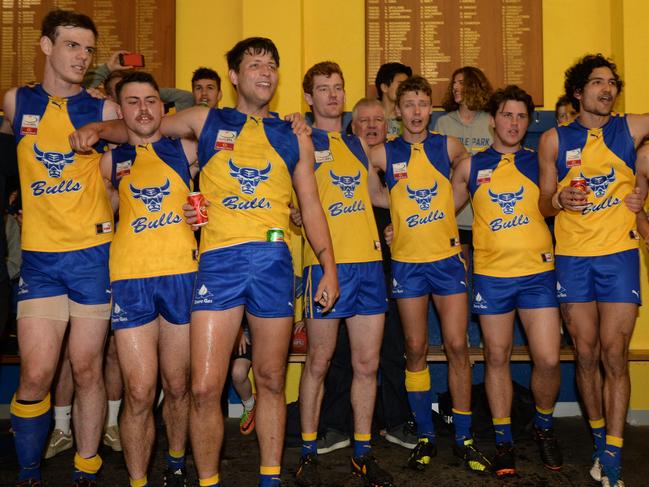 Eastern Football League: Noble Park v Balwyn at Pat Wright oval, Noble Park. The Bulls stormed home in the final quarter to end the season with a victory.  Picture: AAP/ Chris Eastman