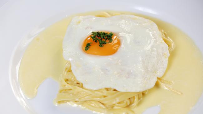 Buon Ricordo’s famous Truffle Egg Pasta dish. Picture: Christian Gilles