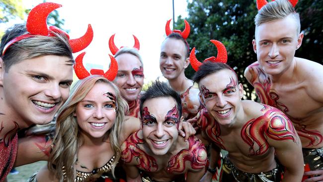 Horned and dangerous... parade participants gear up for the 2016 Mardi Gras. (Pic: Supplied)