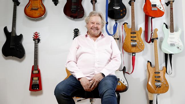 The guitar-playing, self-made billionaire Richard White has been the gregarious public face of WiseTech. Picture: Jonathan Ng