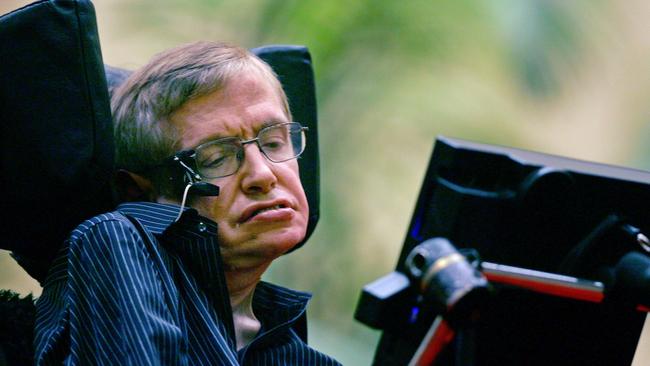 Astrophysicist Stephen Hawking died of motor neuron disease. Picture: AP Photo/Elizabeth Dalziel-File