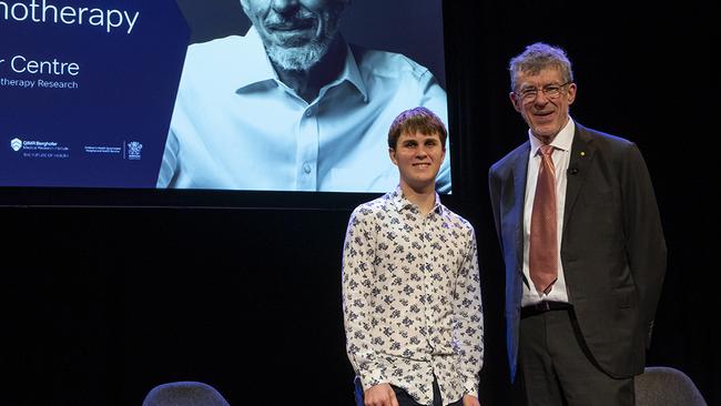 Max Shearer with Dr Ian Fraser, Max has directly raised over $100,000 for a number of charities.