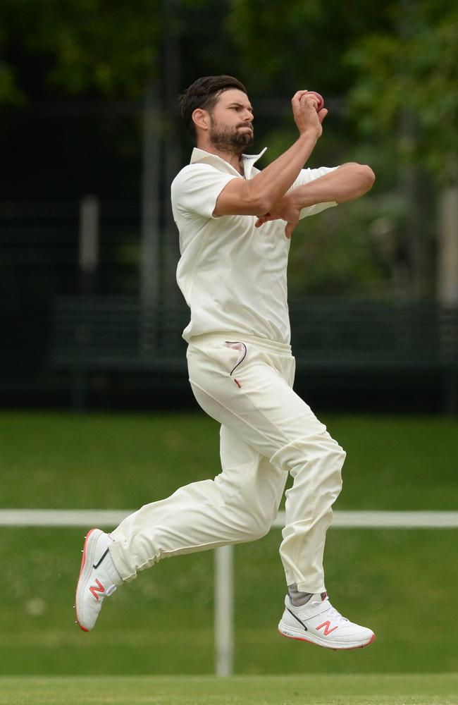 James Nanopoulos started the season with 250 wickets in Premier Cricket.