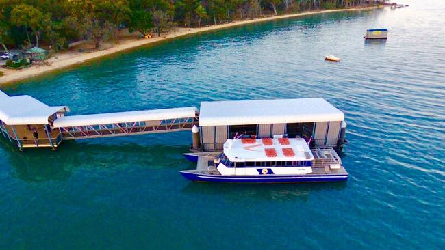 Amity Trader ferry at Coochiemudlo Island. Picture: Amity Trader