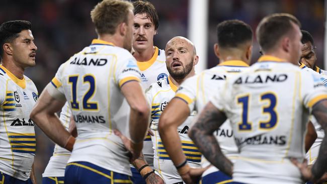 The Parramatta Eels are struggling. NRL Imagery