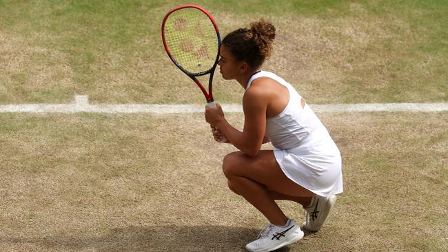 Jasmine Paolini of Italy looks dejected at once stage as she plays against Donna Vekic. Picture: Getty Images