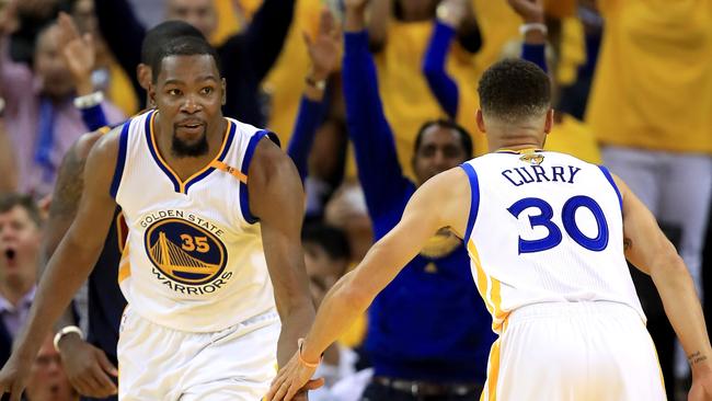 Kevin Durantand Stephen Curry led the way for Golden State in Game 1.