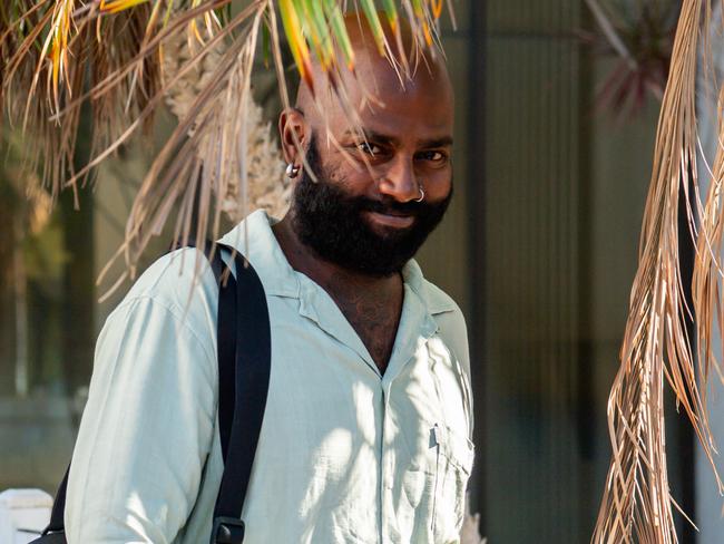 Suravanan Subramaniam leaves the Darwin Local Court after pleading guilty to high range drink-driving. Picture: Pema Tamang Pakhrin