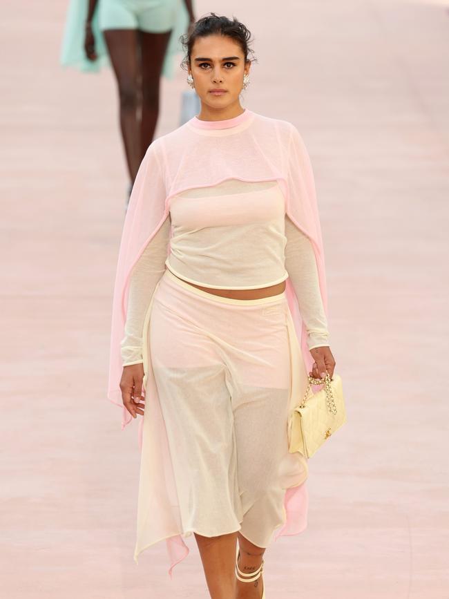 Jill Kortleve walks the runway for Chanel SS25 at Paris Fashion Week. Picture: Vittorio Zunino Celotto/Getty Images