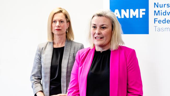 Labor health spokeswoman Anita Dow (right) with Labor leader Rebecca White. Picture: Linda Higginson