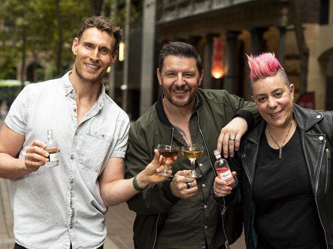 Chef's Selection stars (from left) Luke Hines, Manu Feildel and Anna Polyviou. Picture: Cassandra Hannagan