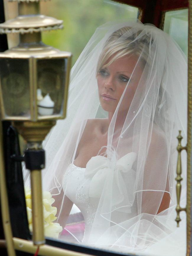 Alex Fevola on her wedding day.