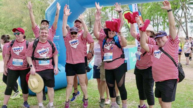 Great Island Trek: A 'Where's Wally' group. Costumes are encouraged at the event