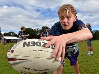 SCORING GOALS: Zack Lamont has been chosen to play in the Queensland 15 Years Rugby League Maroons Team. Picture: Warren Lynam