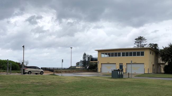 The reserve near the Dee Why Surf Life Saving Club where a transgender woman was attacked by a mob of 15 males in their late teens. Picture: Jim O'Rourke