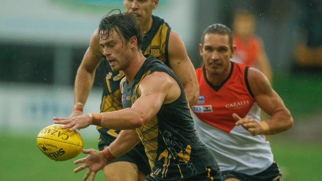 Luke Partington in action for Glenelg. Picture: Glenn Campbell