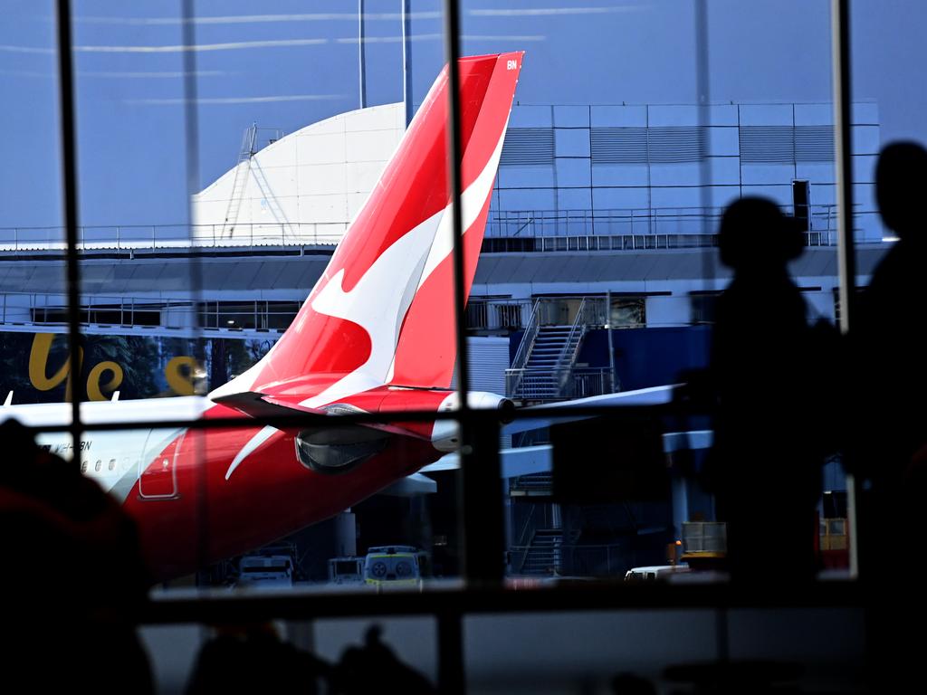 Qantas has accused the Transport Workers’ Union of being hypocritical. Picture: NCA NewsWire / Jeremy Piper