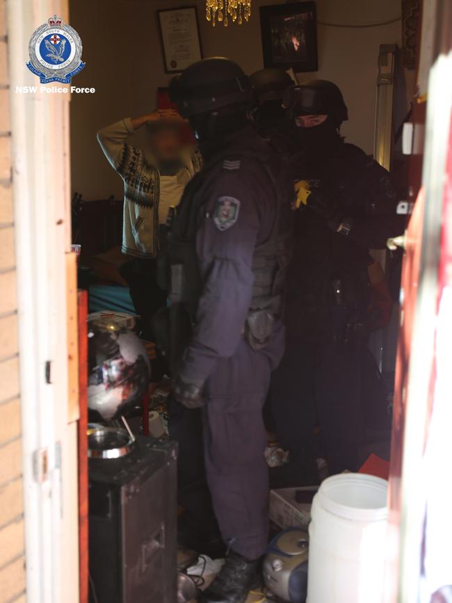 Five people were arrested in the operation.