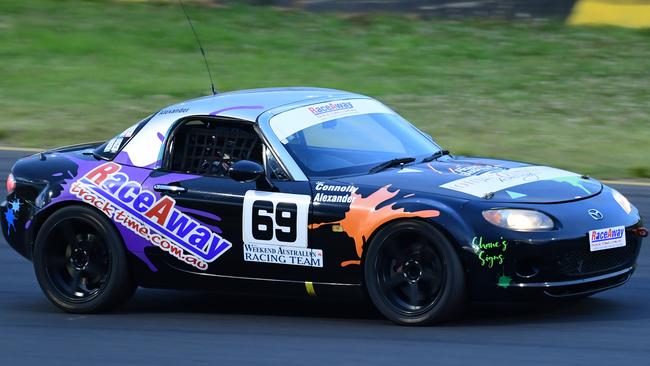 The WART racing team’s MX5.