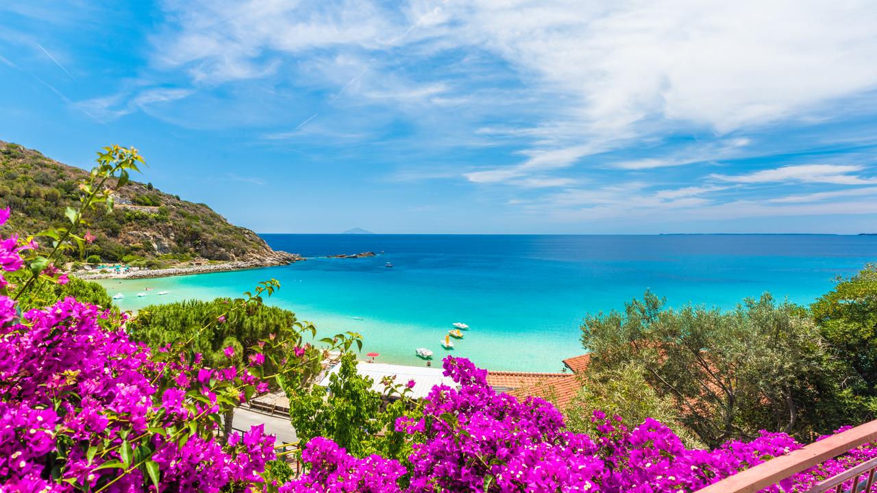 The island is off the coast of Tuscany.