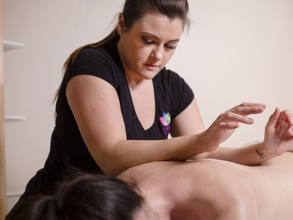 Exercise scientist and remedial massage therapist Georgina Turelli says easy stretches and exercises can help remote workers. Picture: Supplied