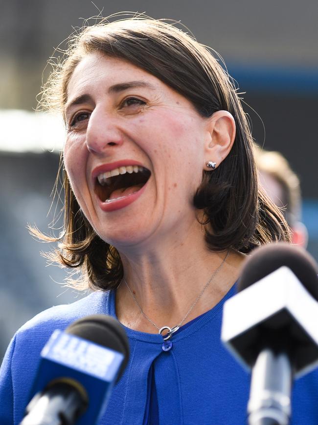 Premier Gladys Berejiklian wants people to be sensible in how they use their water. Picture: AAP Image/Paul Braven