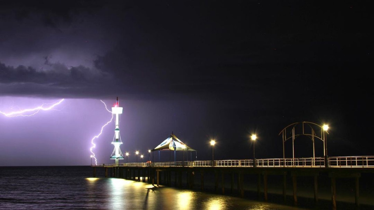 Adelaide storm at Brighton Beach. Picture: @paulcav22 / Instagram